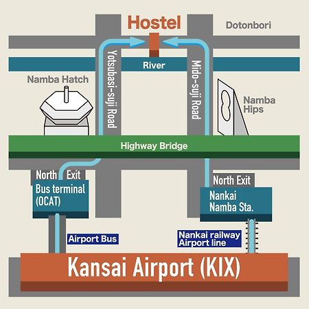 Hostel Q أوساكا المظهر الخارجي الصورة